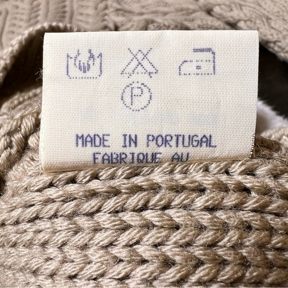 Ivan Grundahl Beige Merino Wool Cable Knit Turtleneck Sweater Dress - Picture 8 of 14